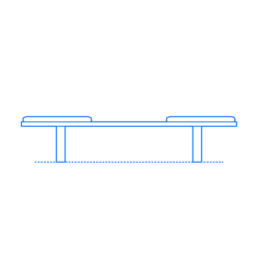 Furniture Benches Mueller Bench Svg Line Art, Free Vectors File